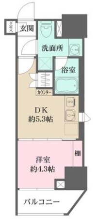 稲荷町駅 徒歩5分 6階の物件間取画像